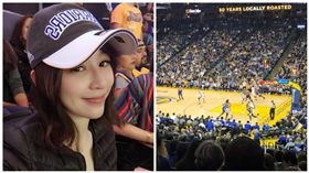 王心凌,NBA,勇士（合成圖／翻攝自王心凌臉書）