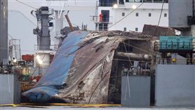 南韓世越號（Sewol）打撈作業（圖／美聯社／達志影像）