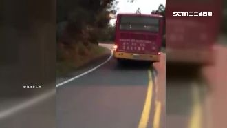 客運仰德大道逆向狂飆　猛按喇叭逼車