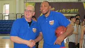 ▲Shawn Marion（右）來台灣參加訓練營。（圖／記者蕭保祥攝）