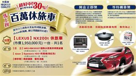 送百萬還不夠？林鳳營加碼送Lexus休旅車