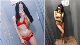 Voda Swim,台北旗艦店,比基尼,正妹,辣妹,性感,辣照,多圖,泳裝,泳衣　圖／翻攝自Voda Swim台北旗艦店IG