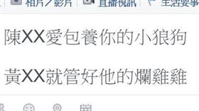 辱罵爛雞雞_臉書示意圖