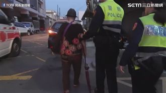 暖警溫情　老婆婆跌坐警協助返家