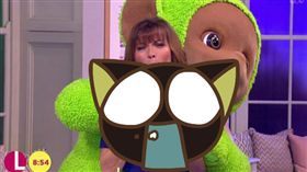 天線寶寶,迪西,襲胸,熊抱,主持人,凱利,每日郵報,幼童,節目　圖翻攝自每日郵報　https://goo.gl/6KbwUn