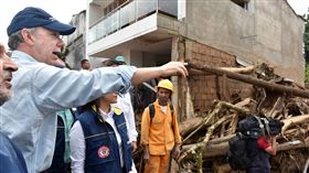 哥倫比亞,土石流,天災,Juan Manuel Santos
圖／路透社／達志影像
