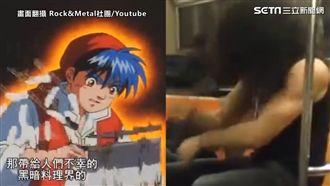 影／男子坐車不忘練鼓　嚇壞一旁乘客