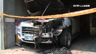 車庫內休旅車自燃　起火原因令人不解
