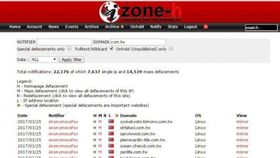 駭客AnonymousFox，全面攻擊台灣各網路網站，將戰續刊登在「Zone-H」駭客網上。（圖／翻攝自Zone-H網站）