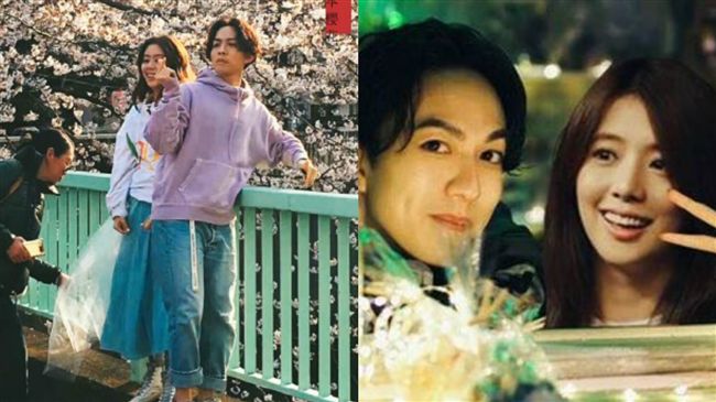林宥嘉&amp;丁文琪日本櫻花樹下拍婚紗❤