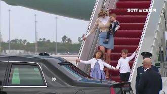 川習會專機抵佛州　伊凡卡帶三娃現身