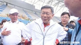 ▲柯文哲跑步跌倒（圖／記者林敬旻攝影）