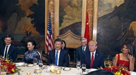 川普,習近平,晚宴,菜色（圖／美聯社／達志影像）