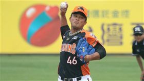 ▲陽建福二軍登板中繼。（圖／中華職棒提供）