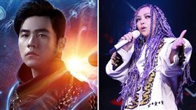 周杰倫、張惠妹（合成圖／翻攝自周杰倫臉書、環球提供）