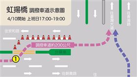 改善台74線壅塞　台中市虹揚橋調撥車道今起實施