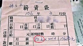 時薪,薪水,遲到,休假,扣錢,勞工,基本薪資／爆料公社