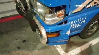 小黃撞貨車疑肇逃　駕駛：不是我開的