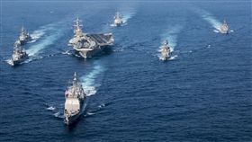 美軍卡爾文森號航空母艦戰鬥群_美聯社/達志影像
