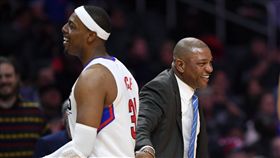 ▲Paul Pierce與總教練Rivers（圖／美聯社／達志影像）