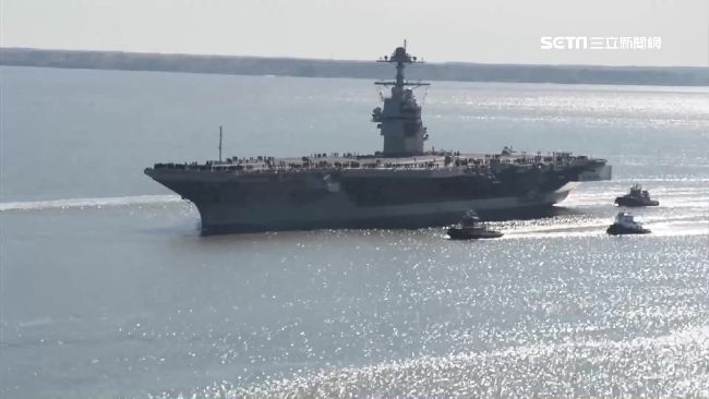 中東情勢緊張 美國福特號航艦抵以色列