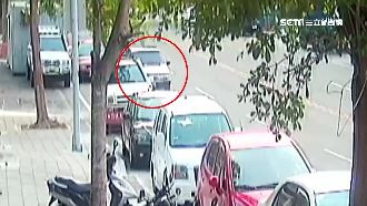 婦停車未拉手煞車　撞6車再撞晨運男