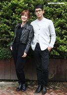 喬殷浩‧喬妹與性感女神梁以辰，拍攝意外車禍驚險場景。（記者邱榮吉/攝影）