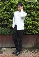 喬殷浩‧喬妹與性感女神梁以辰，拍攝意外車禍驚險場景。（記者邱榮吉/攝影）