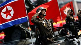 北韓太陽節大閱兵16：9。（圖／路透社／達志影像）