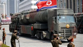 北韓太陽節大閱兵。（圖／路透社／達志影像）