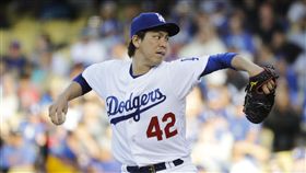  前田健太今天僅投4局就退場。（圖／美聯社／達志影像）