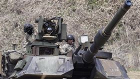 美韓軍演，戰車（圖／美聯社／達志影像）