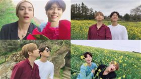 圖翻攝自推特　韓網　朴寶劍　防彈Ｖ