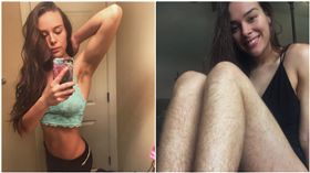 Morgan Mikenas,剃毛,除毛,腿毛,腋毛／i_am_morgie　IG