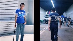 劉德華拄拐杖　圖／翻攝自華仔天地