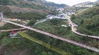 全台最長單跨吊橋　海拔千尺鳥瞰美景
