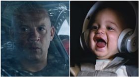 馮迪索紀念保羅沃克　圖／UIP提供、翻攝自YouTube