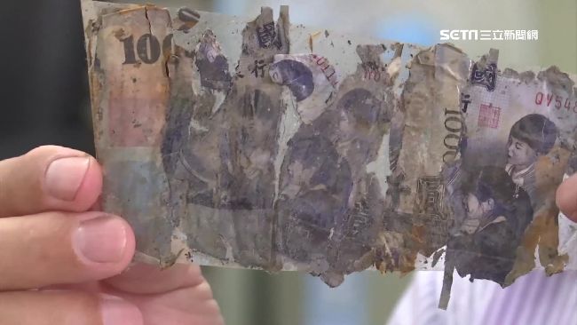斷成6截的千元鈔…代表老爸滿滿的愛