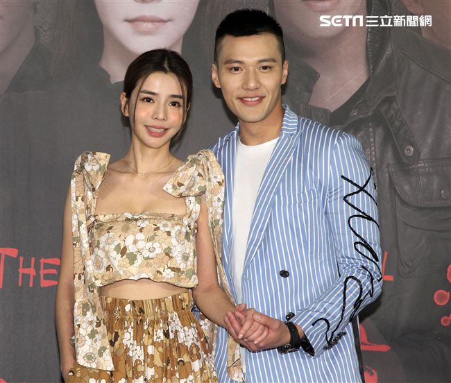 電影「最完美女孩」男女主角張睿家、李毓芬。（記者邱榮吉/攝影）