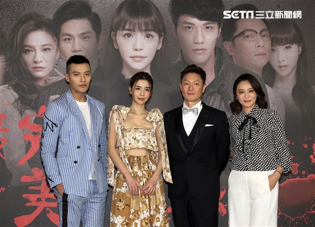 電影「最完美女孩」主要演員張睿家、李毓芬、謝祖武、梁家榕等出席上映記者會。（記者邱榮吉/攝影）