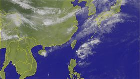 氣象,天氣,氣象局,鄭明典,熱帶性低氣壓,台灣,高低層分離,對流（中央氣象局　http://www.cwb.gov.tw/V7/observe/satellite/Sat_EA.htm）