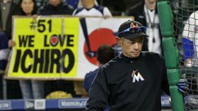 鈴木一朗水手最終戰全壘打（圖／美聯社／達志影像）