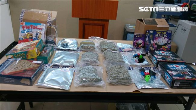 桌遊玩具內藏玄機　警查獲3公斤大麻