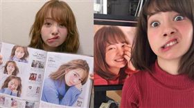▲柴田彩菜是義大利和日本混血有著陽娃娃的臉龐，近期她卻以毫無形象的鬼臉爆紅。（圖／翻攝自shibaobasan推特）