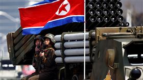 北韓太陽節大閱兵。（圖／路透社／達志影像）