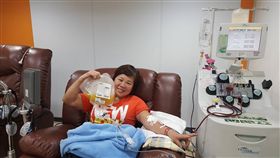▲鄧羽瑄捐血照。（圖／翻攝自鄧羽瑄臉書）