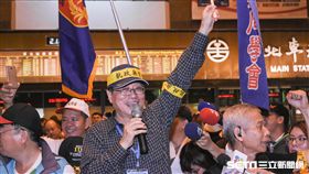 監督年金改革行動聯盟《夜宿圍城》，軍公教，軍人，年改，李來希　圖／記者林敬旻攝