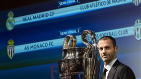 ▲歐冠4強抽籤。（圖／美聯社／達志影像）