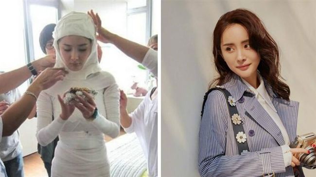 楊冪套緊繃木乃伊裝　D罩杯美乳乍現