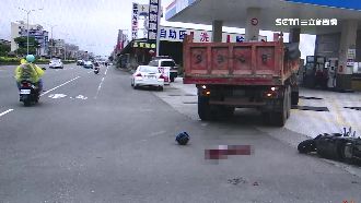 砂石車迴轉　高中生急煞滾輪下遭輾斃